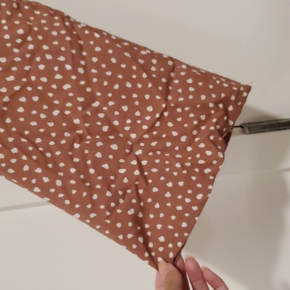 Forever 21 light brown white spots long sleeve top blouse size 2X - Picture 5 of 5